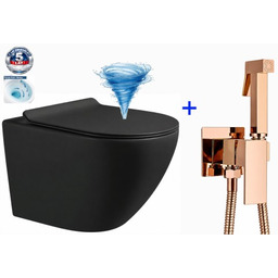 Miska WC premium 48x37x37 cm, spłukiwanie tajfun tornado