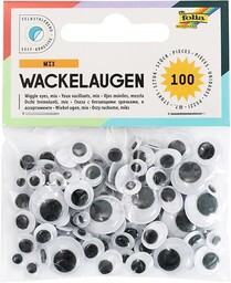 folia 7519  ruchome oczy samoprzylepne, 100 sztuk