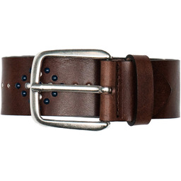 Cintura Borchie Leather Belt Cognac