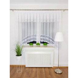 Firana Dekoracyjna Łuk Firanki Z Cyrkoniami 400X160 Firanka