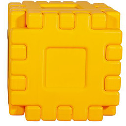 duże klocki konstrukcyjne King żółty