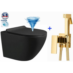 Miska WC premium 48x37x37 cm, spłukiwanie tajfun tornado