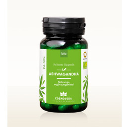BIO Ashwagandha 80 kapsułek Cosmoveda