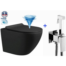 Miska WC premium 48x37x37 cm, spłukiwanie tajfun tornado