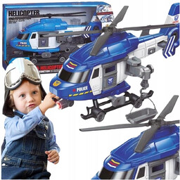Helikopter Policyjny Ratunkowy Policja SOS Światło LED Dźwięki