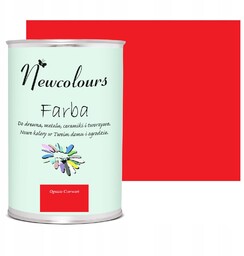 Farba do mebli Newcolours 900 ml Ognista Czerwień