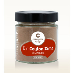 BIO Cynamon z Cejlonu 80g Cosmoveda (nowe szklane