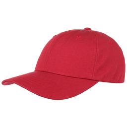 Czapka Low Profile Cotton Strapback, czerwony, One Size
