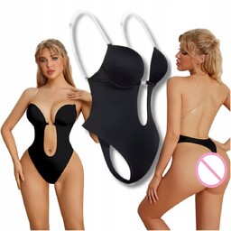 BODY DO SUKNI CZARNE Biustonosz bez pleców gołe