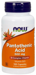 NOW Pantothenic Acid 500mg 100caps