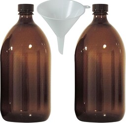 2 x brązowa butelka medyczna 1000 ml, butelka