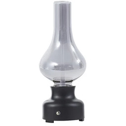 Lampa Stołowa NOLA, Mist, ściemnialny, czarny, salon, szkło,