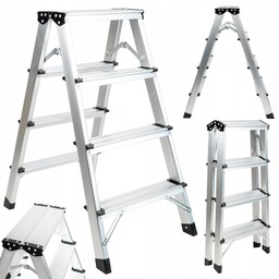 Drabina Aluminiowa Skladana 4 Stopniowa Do 150 Kg