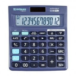 Kalkulator 12 pozycyjny DONAU TECH K-DT4128-01 140x122x22mm czarny