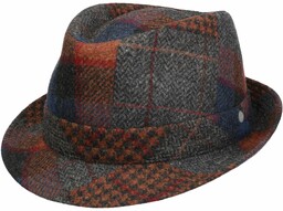 Kapelusz Merino Patchwork Trilby by Lierys, szary, M