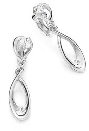 Klipsy łezki z kryształkami Swarovski (E14812AG)