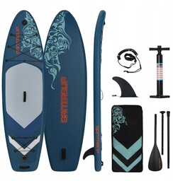 Deska SUP Komplet 300x85x12cm do 180kg 3-OSOBOWA Rodzinna