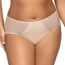 Figi damskie z koronką AV 1396 beżowe 3XL