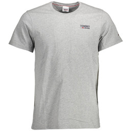 TOMMY HILFIGER MĘSKA KOSZULKA Z KRÓTKIM RĘKAWEM SZARA