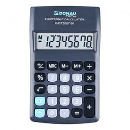 Kalkulator kieszonkowy 8 pozycyjny DONAU TECH K-DT2087-01 180x90x19mm