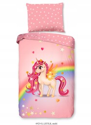 Pościel dla dziecka konik pony kucyk gwiazdki 140x200