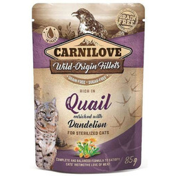 CARNILOVE Quail & Dandelion 24 x 85g mokra