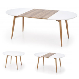 Stół rozkładany edward (120-200x100 cm) dąb miodowy /