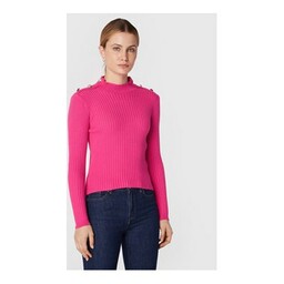 Rinascimento Sweter CFM0010955003 Różowy Slim Fit