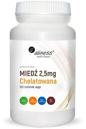 ALINESS Miedź 2,5mg Chelatowana 100tabs