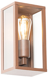 QAZQA Industrialna lampa ścienna brązowa rdza 26 cm