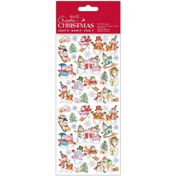 Stwórz naklejki świąteczne, wielokolorowe, jeden rozmiar