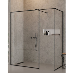 Czarna kabina prysznicowa 150x100 cm EXK-0123 New Modus