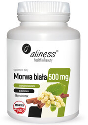 ALINESS Morwa Biała 500mg 180tabs
