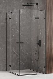 New Trendy Avexa Black kabina kwadratowa 120x80x200 cm