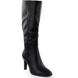 Kozaki na szpilce damskie czarne Jezzi ASA271-2