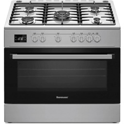 Kuchnia gazowo-elektryczna RAVANSON KWGE-K90A Cheff Modern Inox