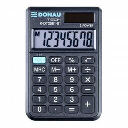 Kalkulator kieszonkowy 8 pozycyjny DONAU TECH K-DT2081-01 90x60x11mm