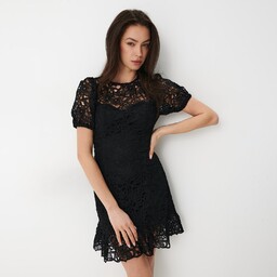 Mohito - Koronkowa sukienka mini - Czarny