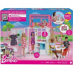 Barbie Kompaktowy domek dla lalek