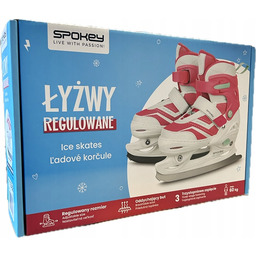 Spokey Łyżwy Regulowane r. 31-34 3 stopniowe zapięcie