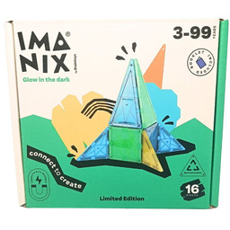 Imanix klocki magnetyczne GLOW 16 elem.