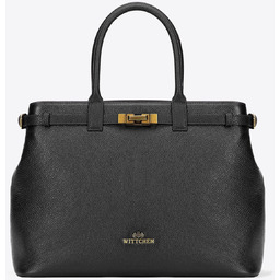 Damski kuferek ze skóry naturalnej o fakturze groszkowej