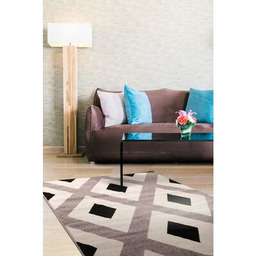 Dywan Lotto 160 x 235 cm ivory romby