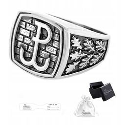 Sygnet Patriotyczny srebrny pr. 925 Pierścień POLSKA WALCZĄCA