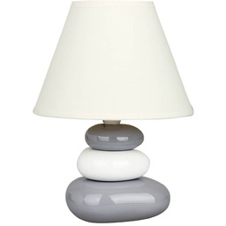 Rabalux Ceramiczna lampa stojąca Salem 4948 kamienie białe