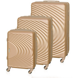 Zestaw walizek BETLEWSKI ZEST BWA-055 złoty