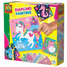 Zestaw kreatywny SES Creative Diamentowa wyklejanka Zwierzęta 14701