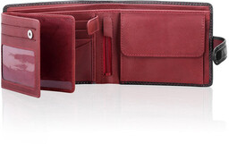 Portfel męski Visconti TR-35 RFID - czerwony