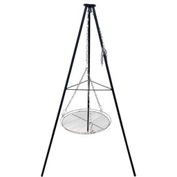 Grill ogniskowy na trójnogu ruszt 55 cm