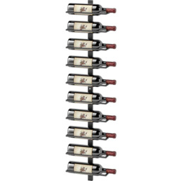 Stojak na wino wiszący Homcom 27x10x116cm., czarny